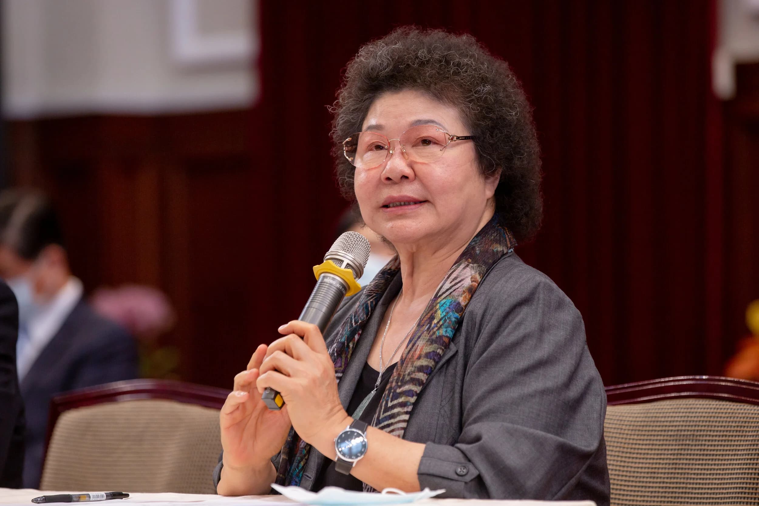 陳菊聲稱是考量「監察院長必須超越黨派，將退出民進黨」。攝：Wang Yu Ching/Office of the President
