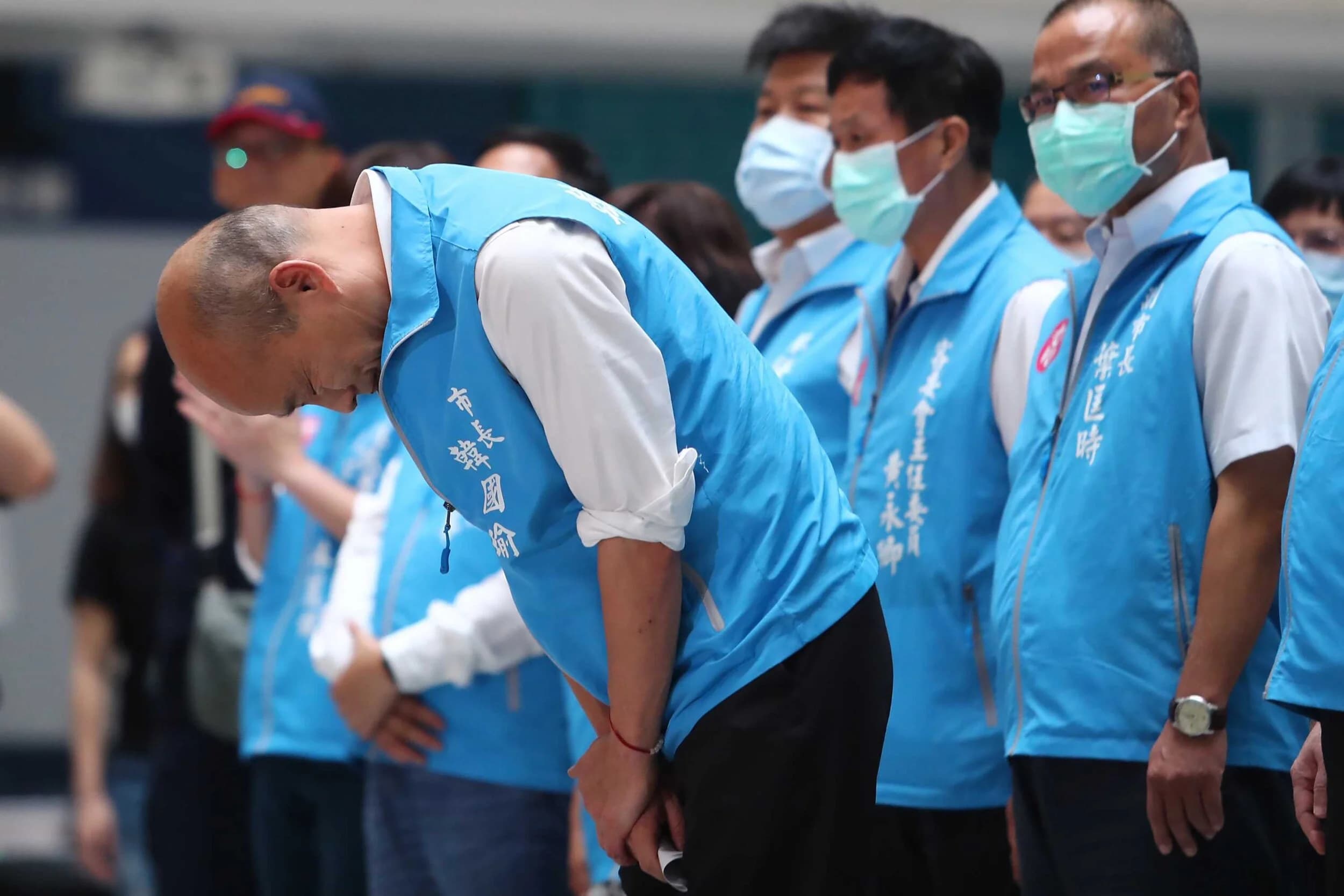 國民黨高雄市長韓國瑜遭到罷免。圖片來源:中央通訊社